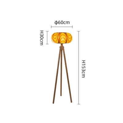 Tripod Floor Lamp, Rattan Living Room Light, Reading Light