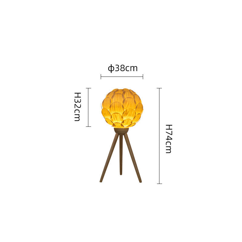 Tripod Floor Lamp, Rattan Living Room Light, Reading Light