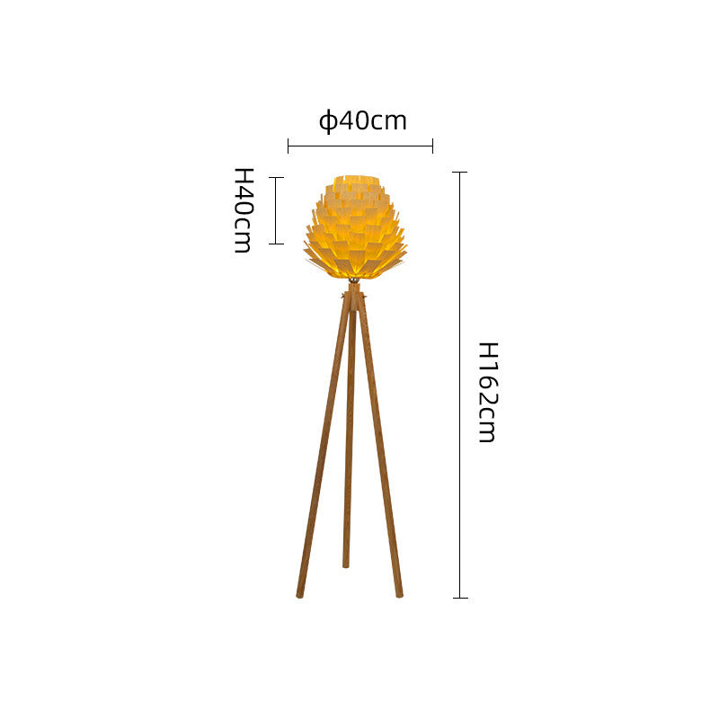 Tripod Floor Lamp, Rattan Living Room Light, Reading Light