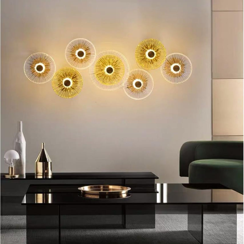 Umbrella Glass Wall Light, Vintage Wall Light for Living Room