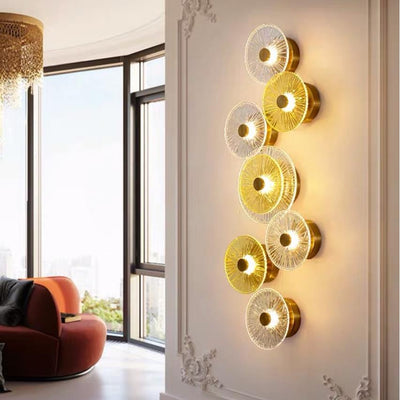 Umbrella Glass Wall Light, Vintage Wall Light for Living Room