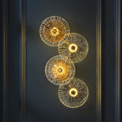 Umbrella Glass Wall Light, Vintage Wall Light for Living Room