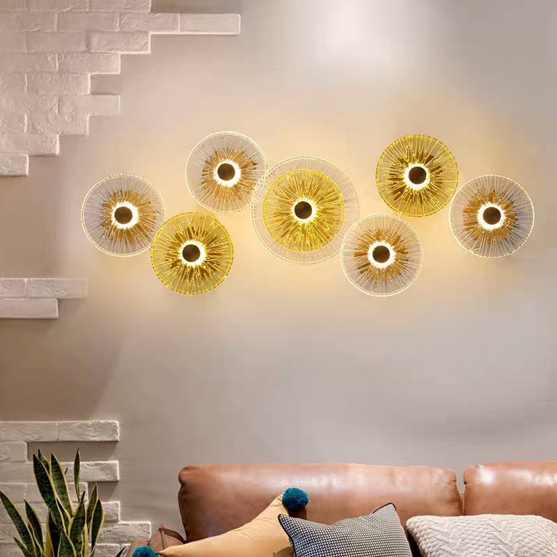 Umbrella Glass Wall Light, Vintage Wall Light for Living Room