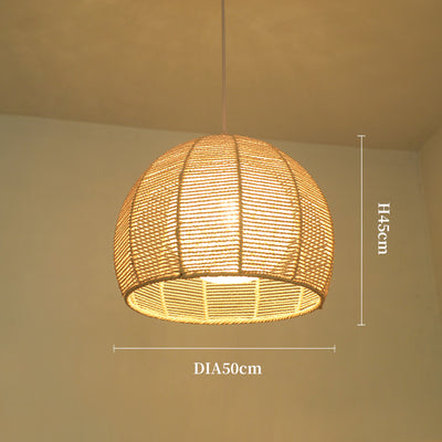 Vintage Rope Hanging Light, Pendant Light for Living Room