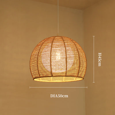 Vintage Rope Hanging Light, Pendant Light for Living Room