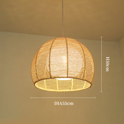 Vintage Rope Hanging Light, Pendant Light for Living Room