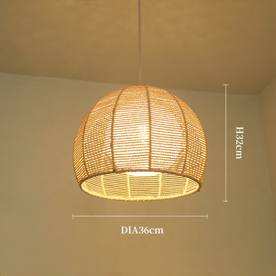 Vintage Rope Hanging Light, Pendant Light for Living Room