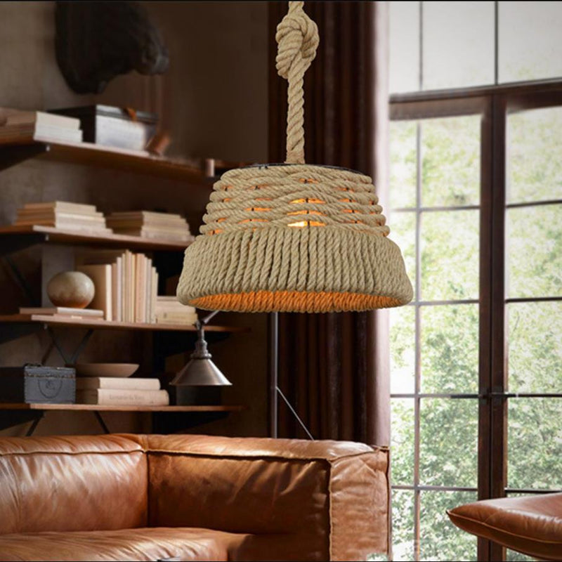 Vintage Rope Hanging Light, Pendant Light for Restaurant