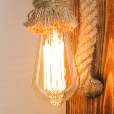 Vintage Rope Wall Light, Wall Light for Living Room