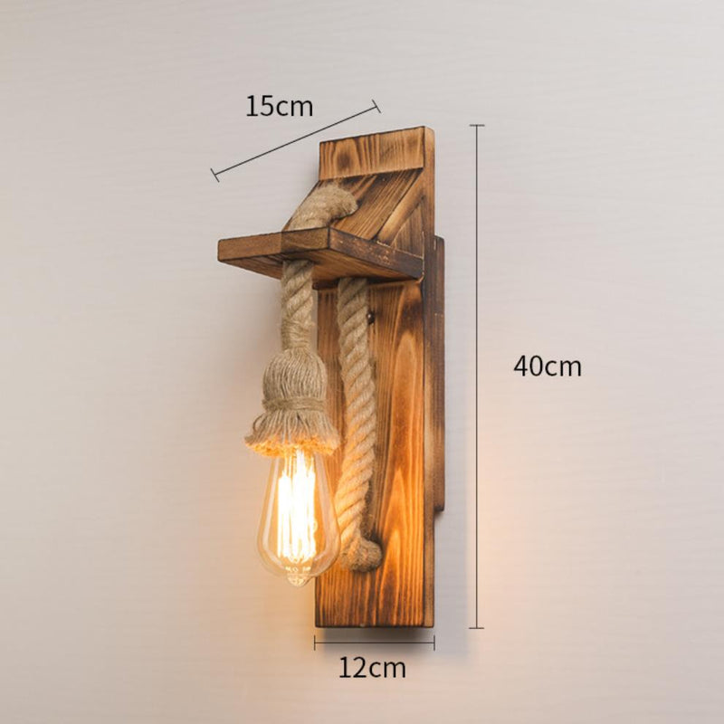 Vintage Rope Wall Light, Wall Light for Living Room