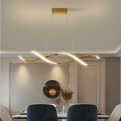 Wave Chandelier, Modern Pendant Light, Pendant for Dining Room