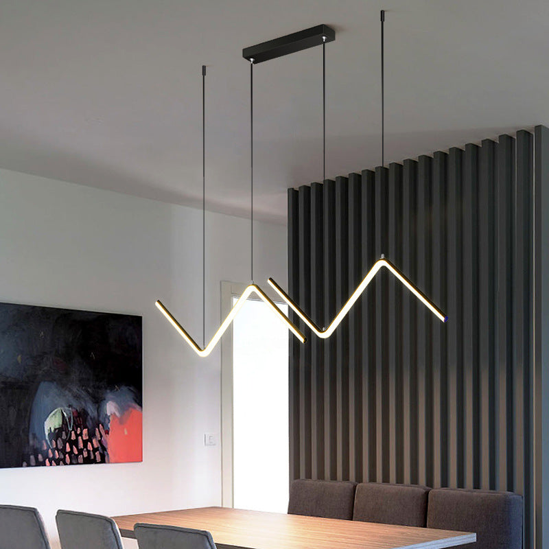 Wave Hanging Light, Modern Pendant Light, Pendant for Dining Room