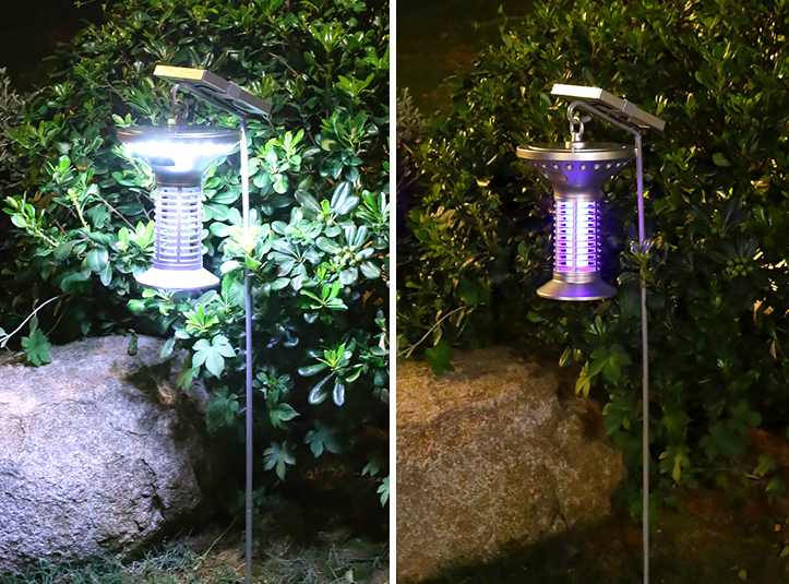 White Cylinder Mosquito Killer Solar Path light