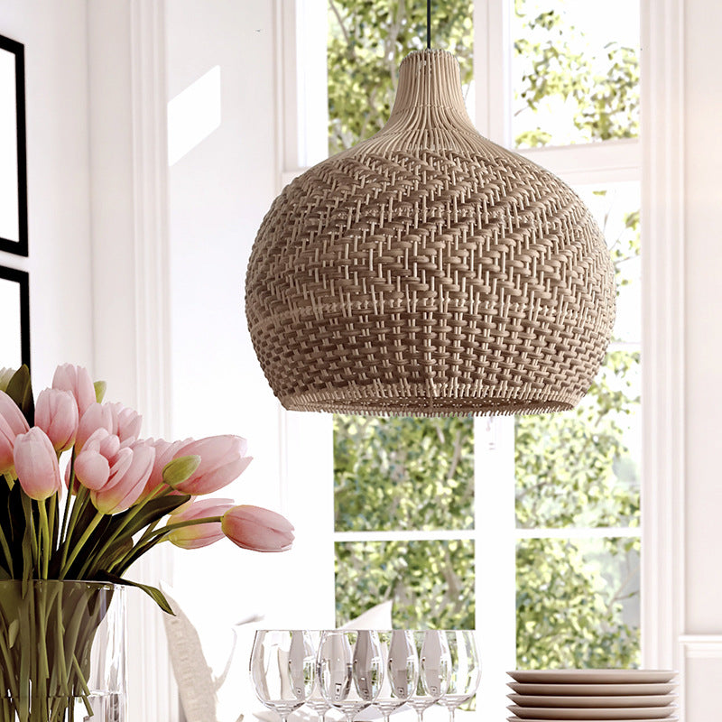 Wicker Chandelier, Pendant Light for Living Room