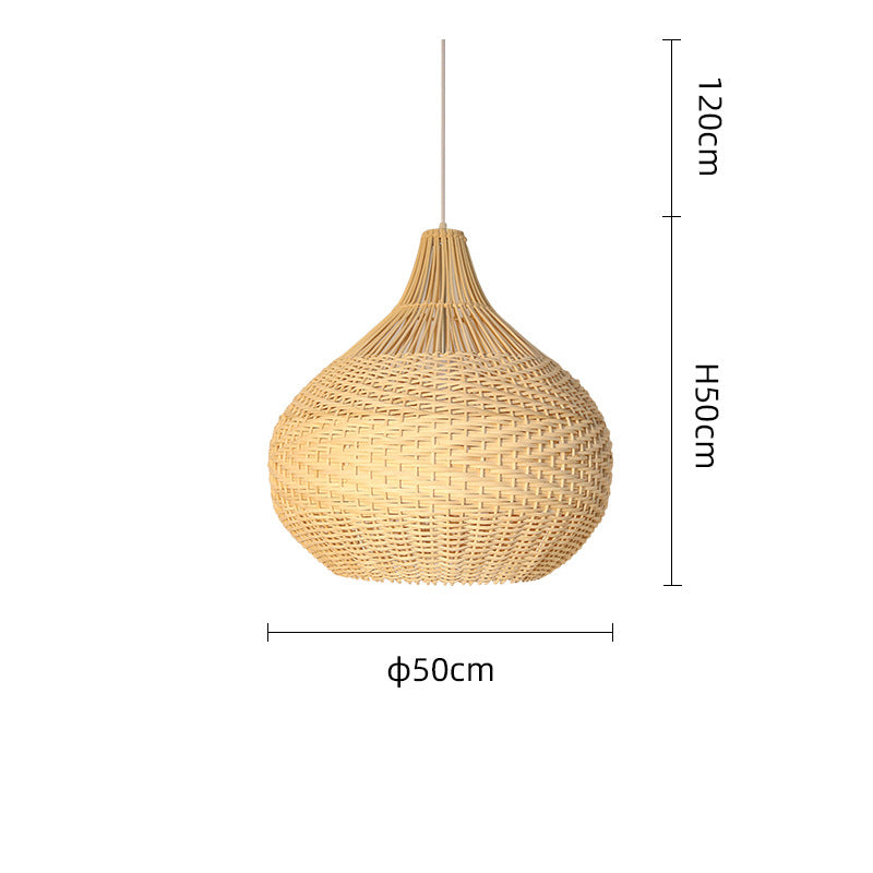 Wicker Chandelier, Pendant Light for Living Room