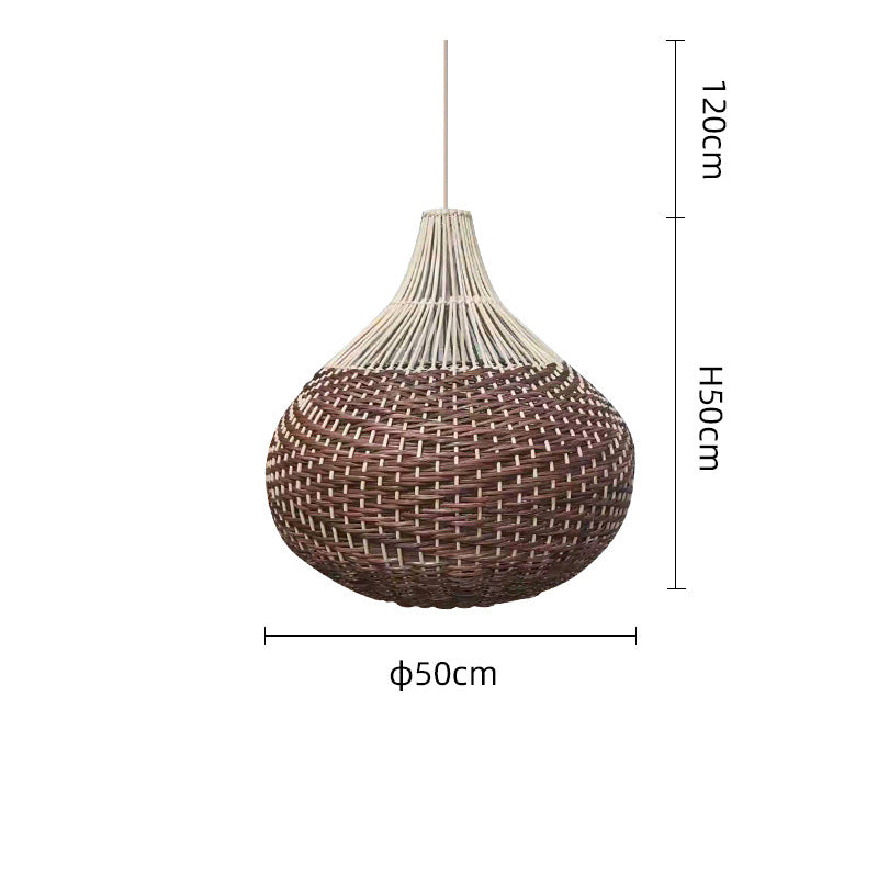 Wicker Chandelier, Pendant Light for Living Room