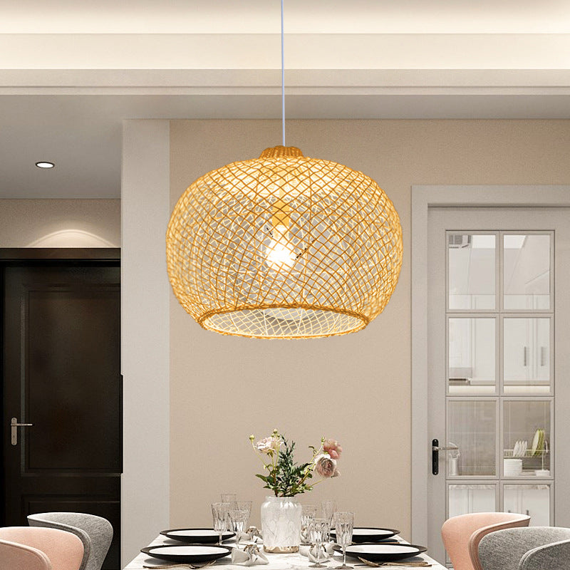 Wicker Chandelier, Pendant Light for Living Room