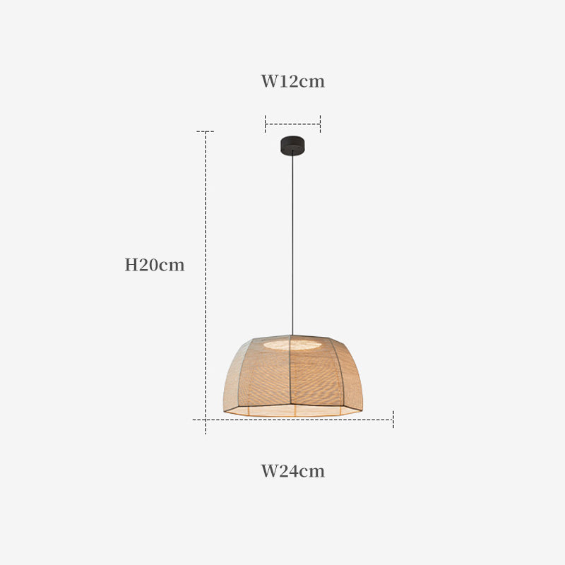 Wicker Hanging Light, Pendant Light for Living Room