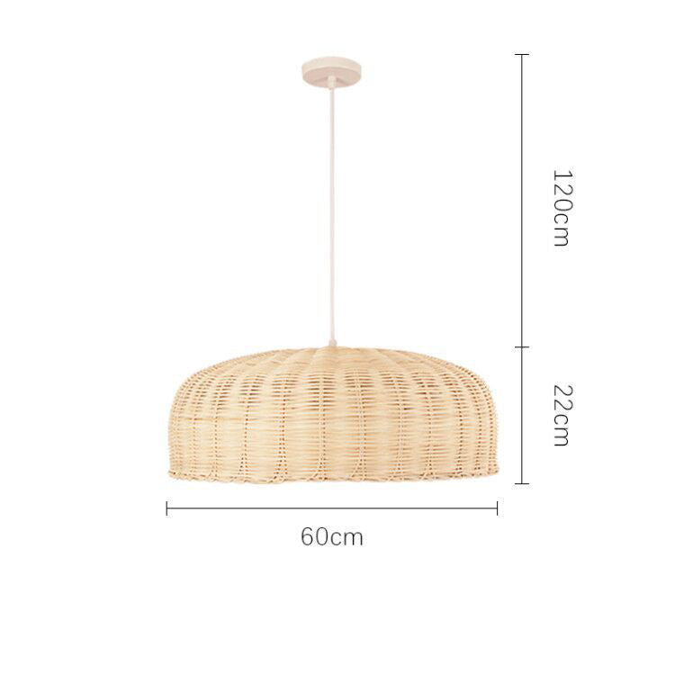 Wicker Pendant Light, Handmade Hanging Light for Living Room