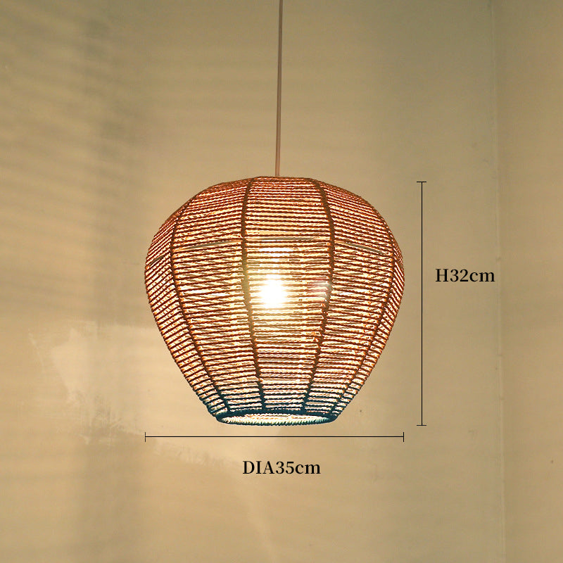 Wicker Rope Pendant Light, Pendant Light for Dining Room