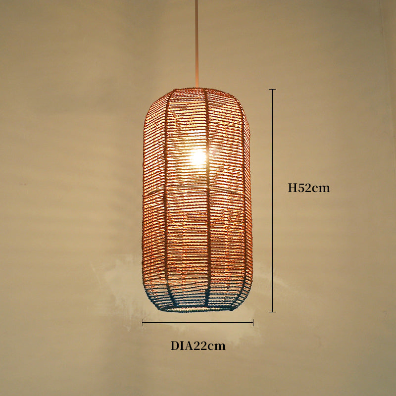 Wicker Rope Pendant Light, Pendant Light for Dining Room