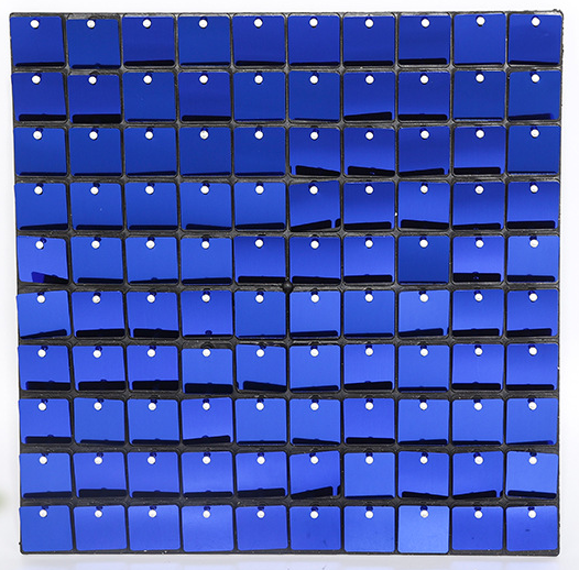 Blue Square Spangle Shimmer Sequin Wall Panel Backdrops
