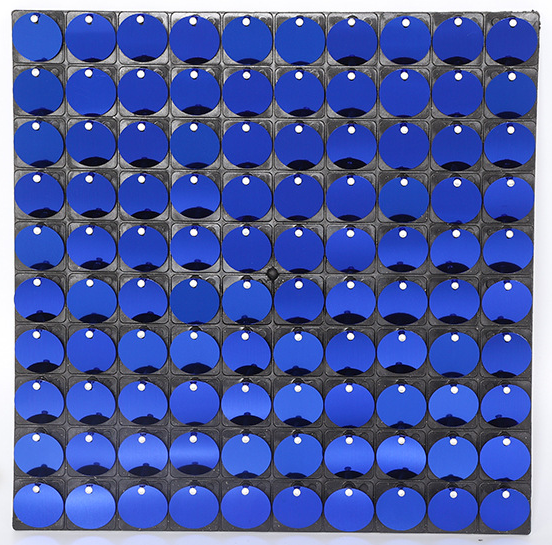 Blue Round Spangle Shimmer Sequin Wall Panel Backdrops