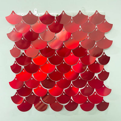 Scalloped Spangle Shimmer Sequin Wall Panel Backdrops