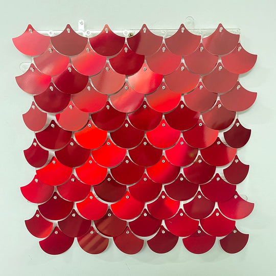 Scalloped Spangle Shimmer Sequin Wall Panel Backdrops
